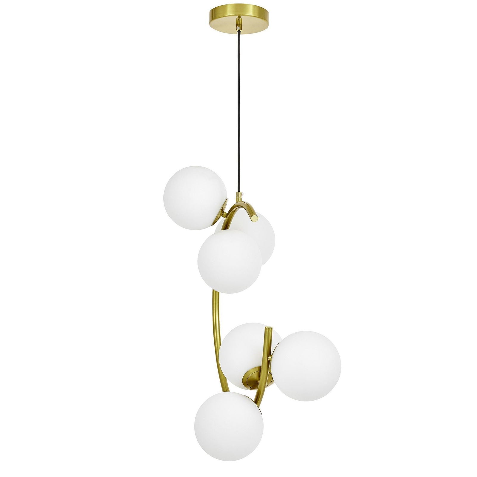 NOWOCZESNA LAMPA WISZĄCA MOSIĘŻNA BONIO W6