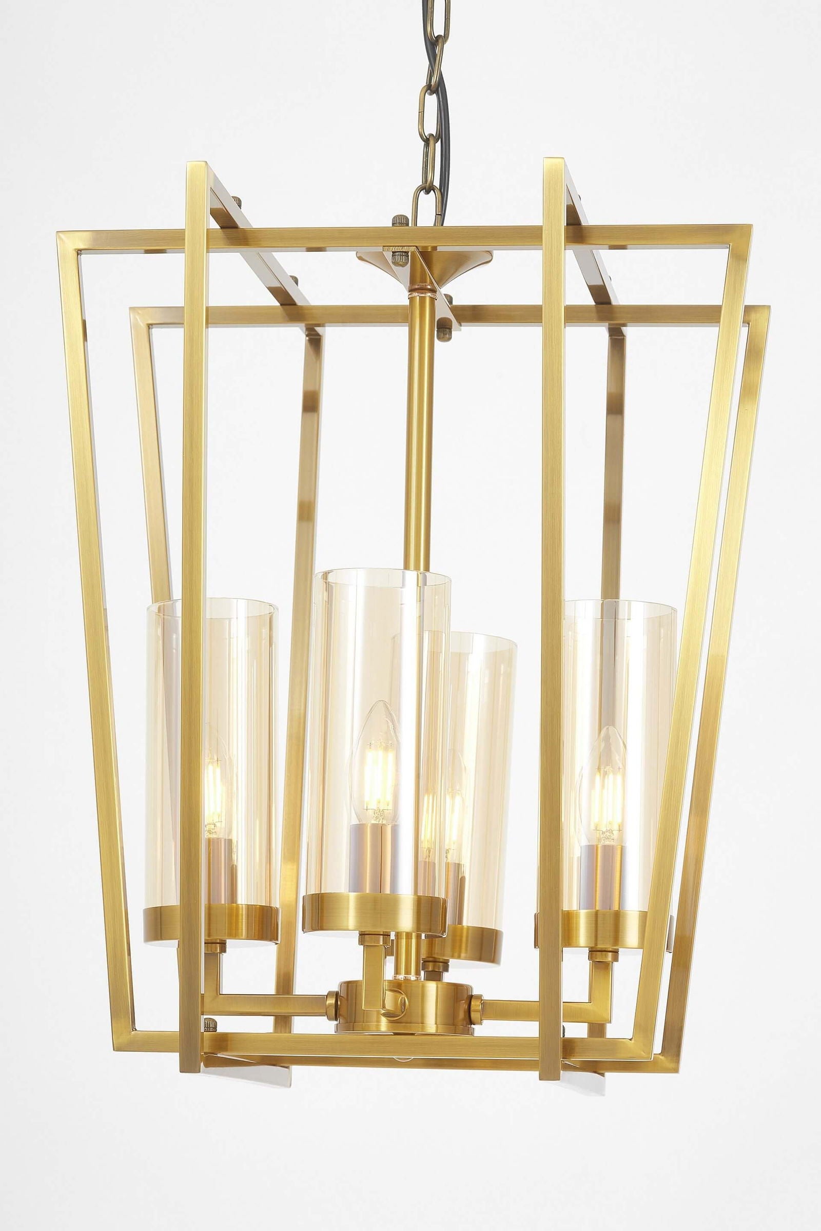 NOWOCZESNA LAMPA WISZĄCA ZŁOTA ARES W4