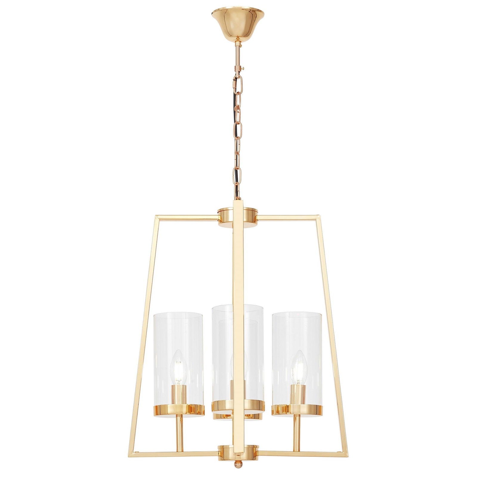 NOWOCZESNA LAMPA WISZĄCA ZŁOTA FEDI W4