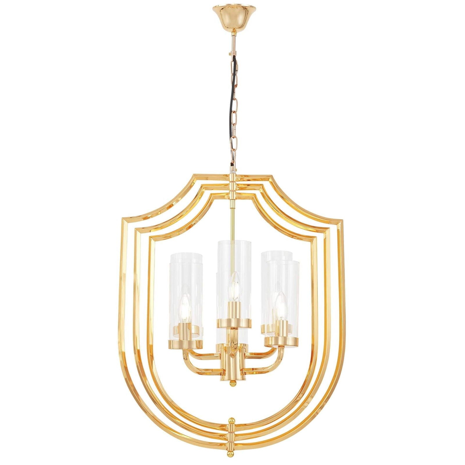 NOWOCZESNA LAMPA WISZĄCA ZŁOTA MEGI W6