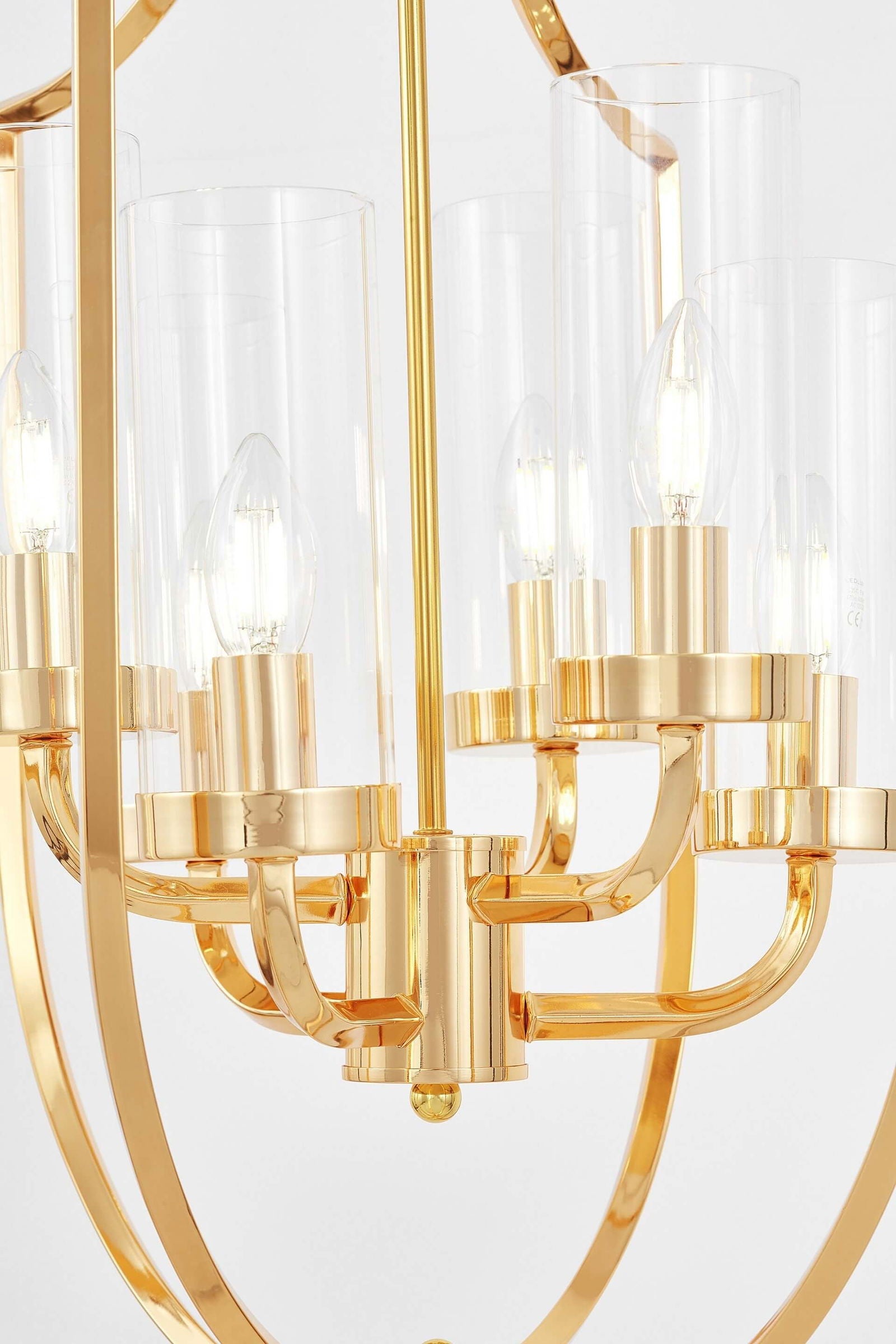 NOWOCZESNA LAMPA WISZĄCA ZŁOTA MEGI W6