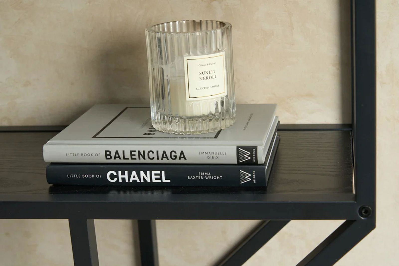 PÓŁKA ŚCIENNA SLIM LINE JESION CZARNY / 43639 / INVICTA INTERIOR