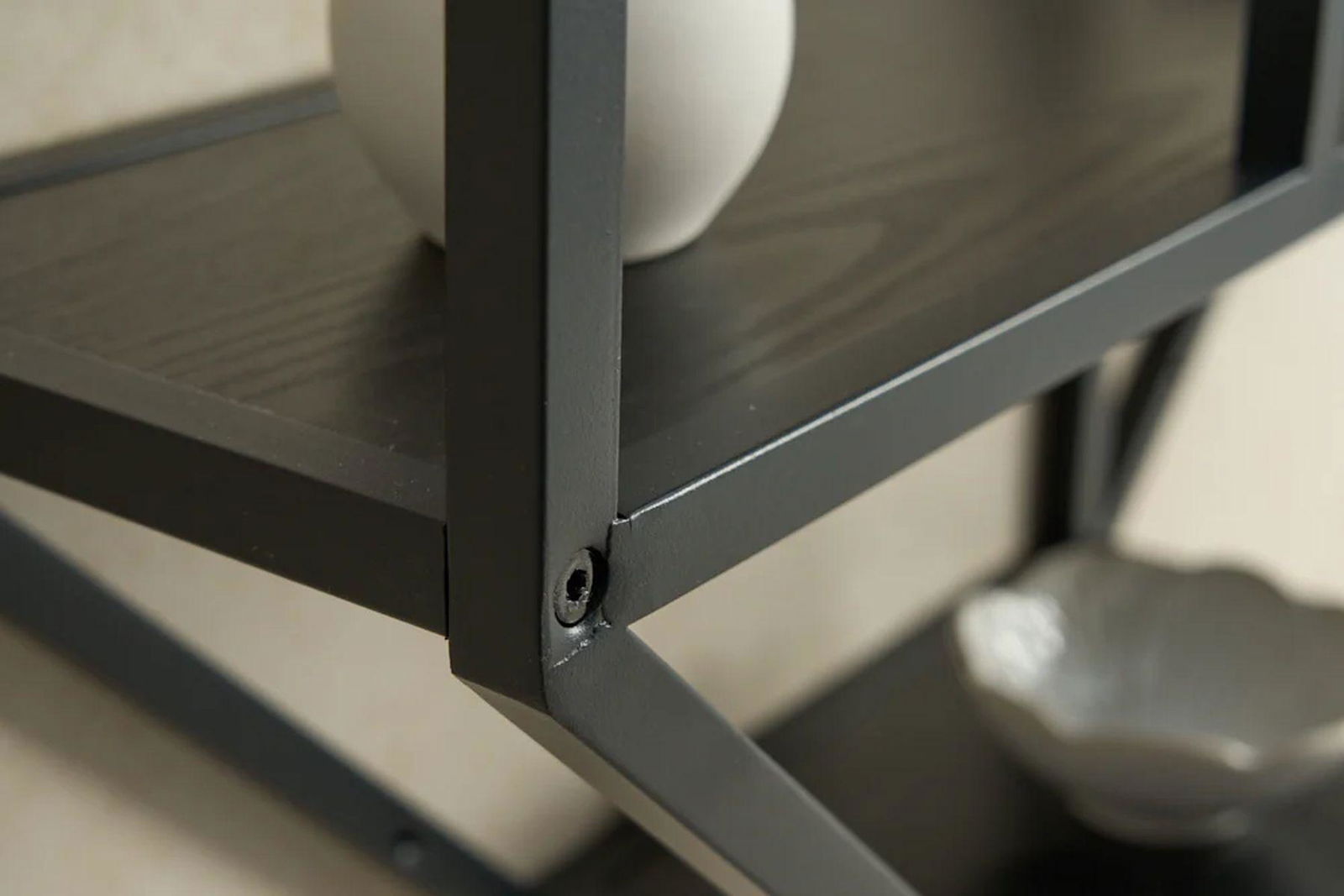 PÓŁKA ŚCIENNA SLIM LINE JESION CZARNY / 43639 / INVICTA INTERIOR