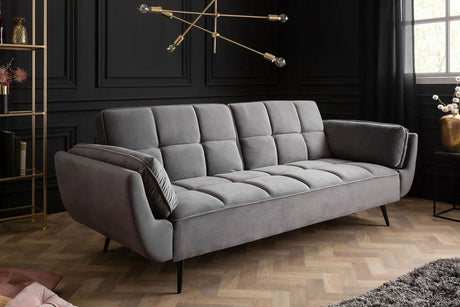 SOFA BONTIQUE SZARY AKSAMIT / 40567 / INVICTA INTERIOR