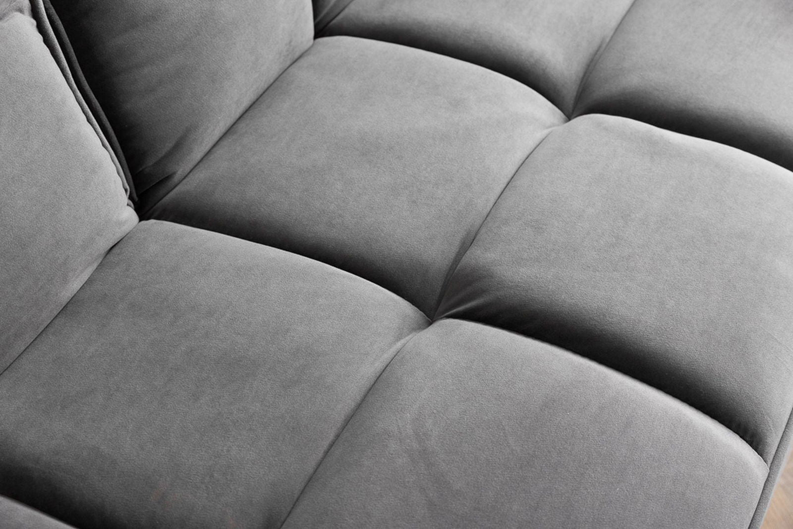 SOFA BONTIQUE SZARY AKSAMIT / 40567 / INVICTA INTERIOR