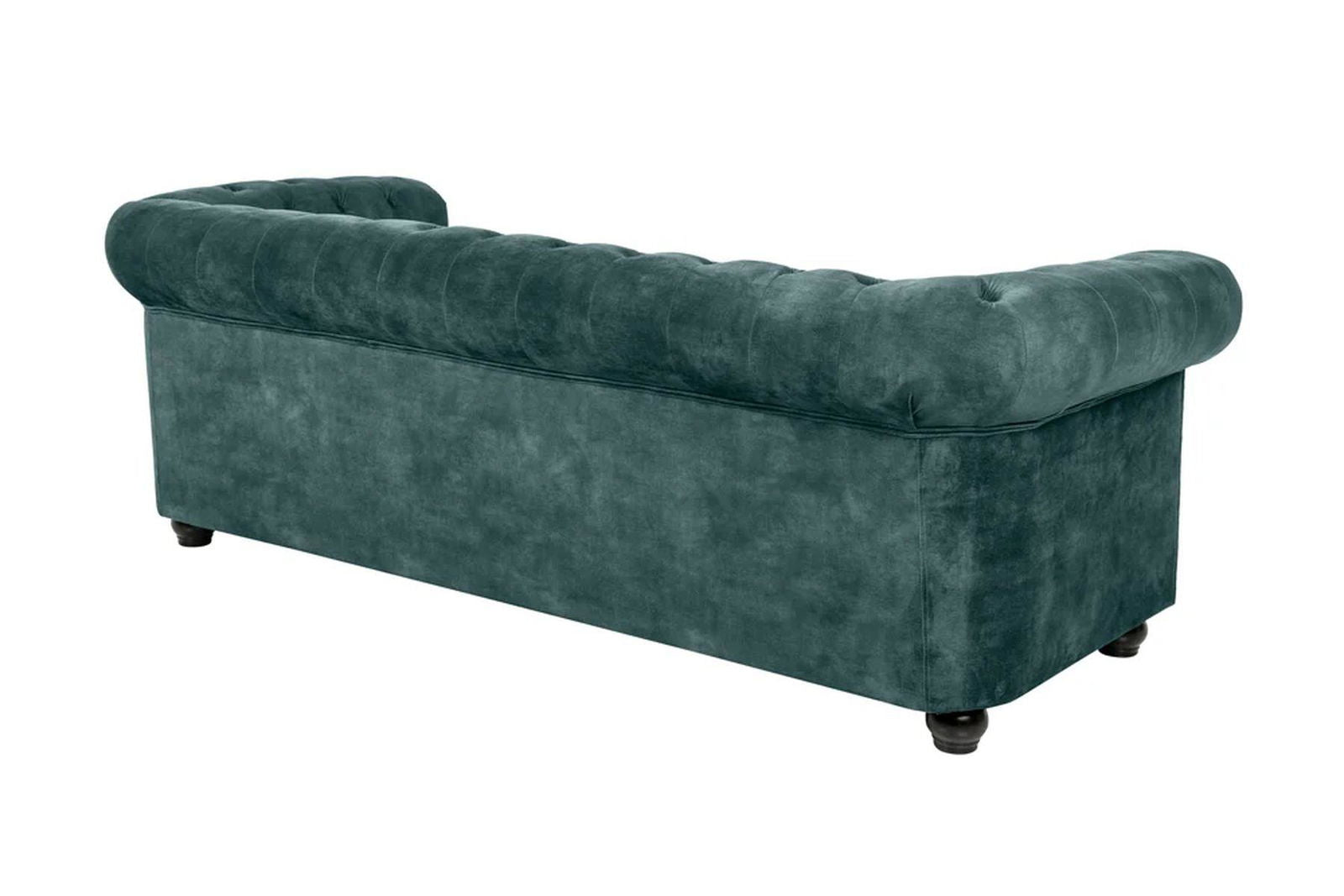 SOFA CHESTERFIELD 3 OSOBOWA AKSAMIT NIEBIESKI / 43091 / INVICTA INTERIOR