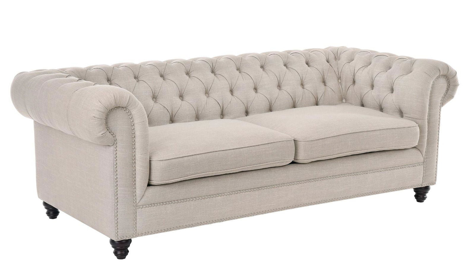 SOFA CHESTER ROZKŁADANA BEŻOWA / MH / INVICTA INTERIOR