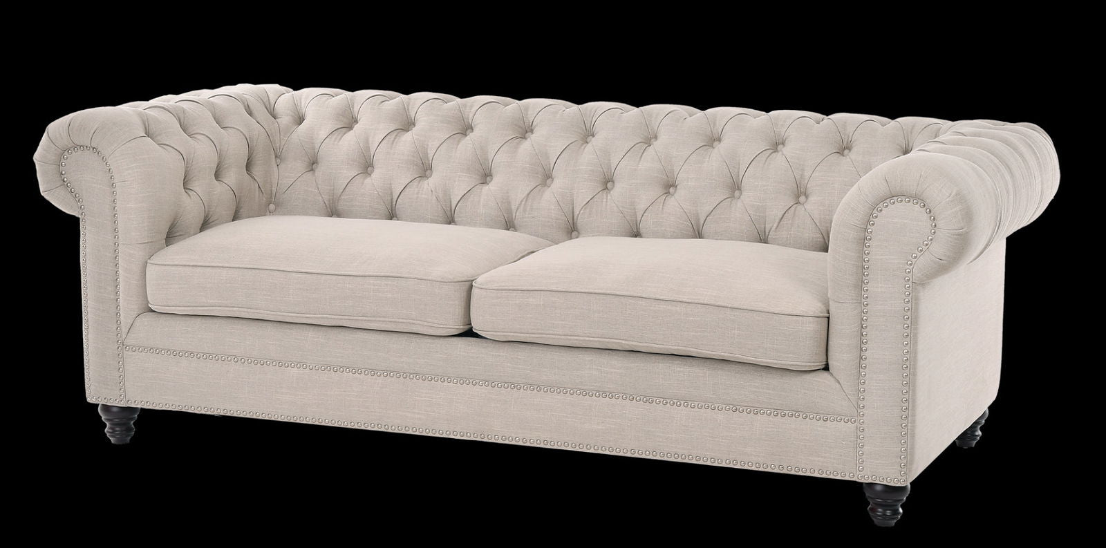 SOFA CHESTER ROZKŁADANA BEŻOWA / MH / INVICTA INTERIOR