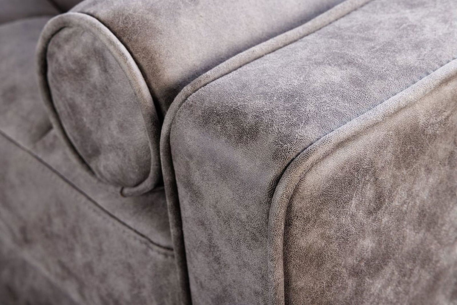 SOFA COZY VELVET SZARY MIKROFIBRA  / 42139 / INVICTA INTERIOR