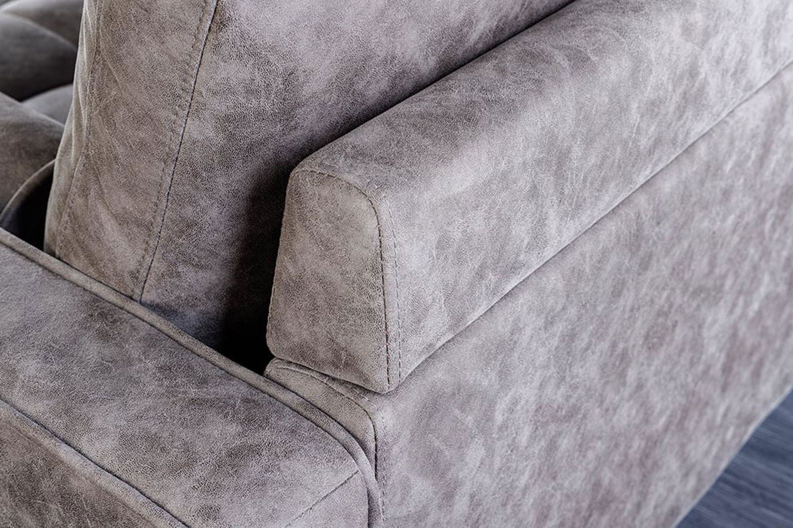 SOFA COZY VELVET SZARY MIKROFIBRA  / 42139 / INVICTA INTERIOR