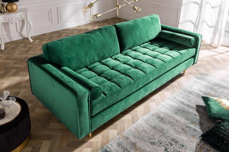 SOFA COZY VELVET ZIELONA / 39845 / INVICTA INTERIOR