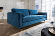 SOFA COZY VELVET morski / 39844 / INVICTA INTERIOR