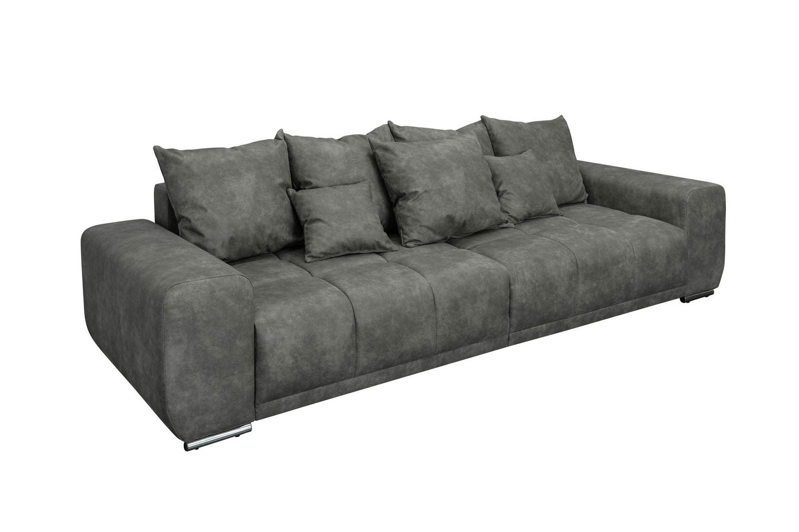 SOFA ELEGANCIA 280 CM ANTYCZNY SZARY / 40479 / INVICTA INTERIOR