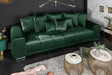 SOFA ELEGANCIA 280 CM SZMARAGDOWA ZIELEŃ / 40157 / INVICTA INTERIOR