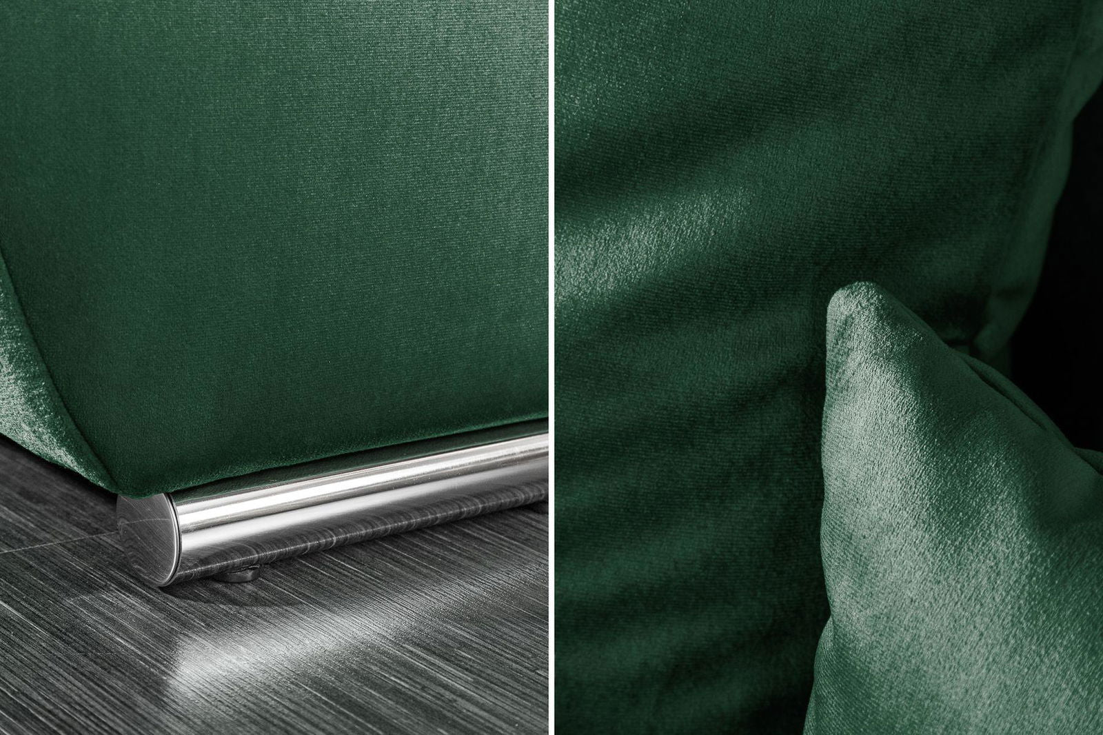 SOFA ELEGANCIA 280 CM SZMARAGDOWA ZIELEŃ / 40157 / INVICTA INTERIOR