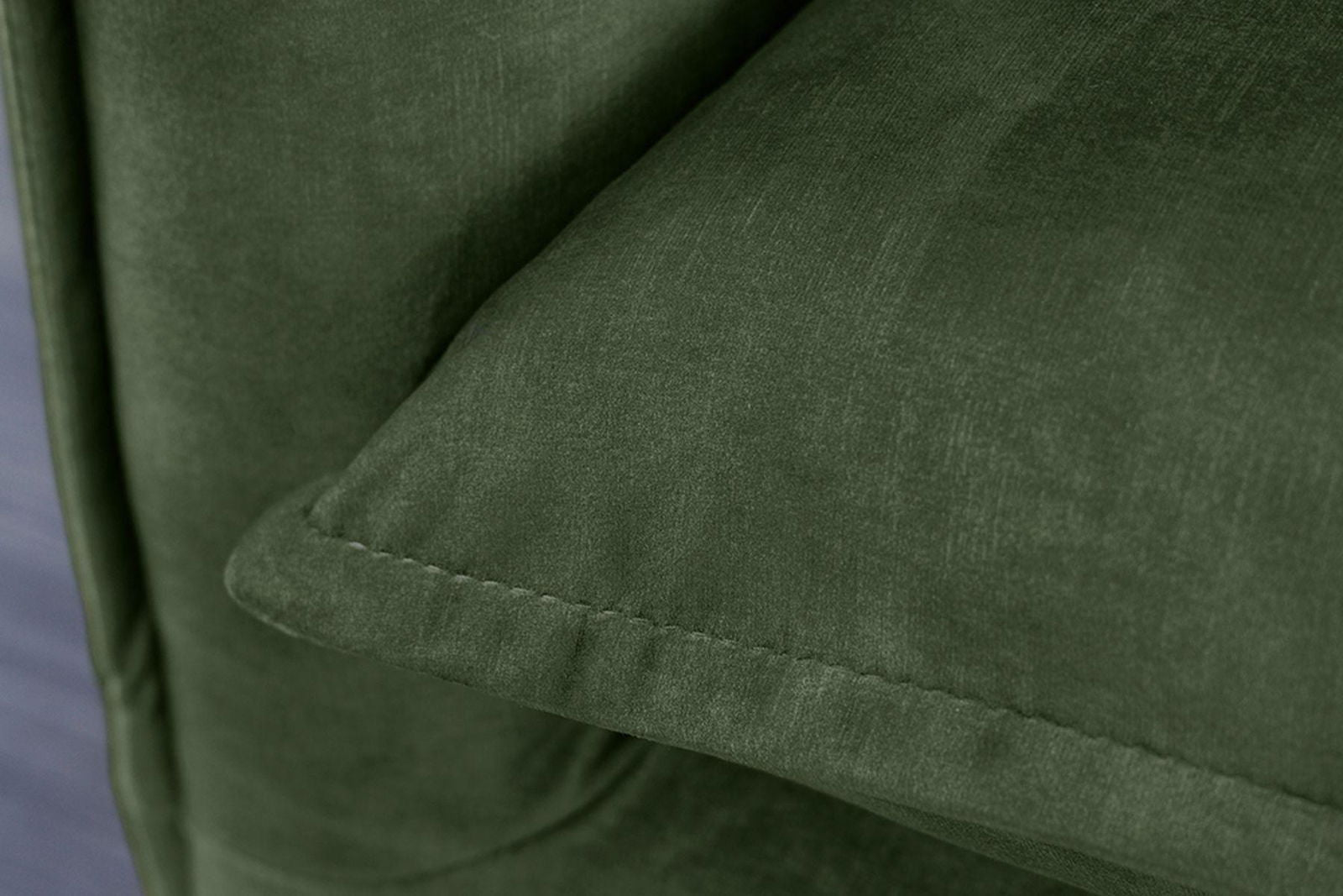 SOFA HEAVEN 3 OSOBOWA CIEMNOZIELONY AKSAMIT 215 CM / 40833 / INVICTA INTERIOR