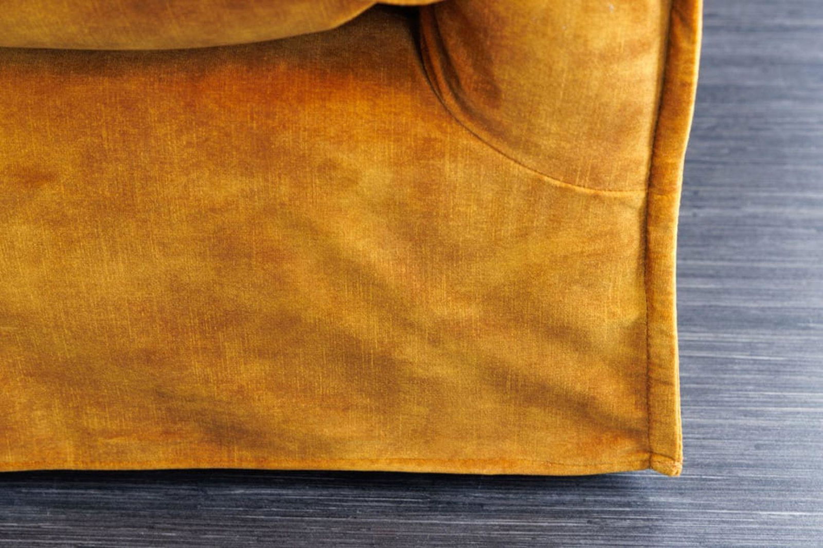 SOFA HEAVEN 3 OSOBOWA MUSZTARDOWY AKSAMIT 215 CM / 40831 / INVICTA INTERIOR