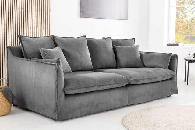 SOFA HEAVEN 3 OSOBOWA SZARA 202 CM / 43443 / INVICTA INTEIOR