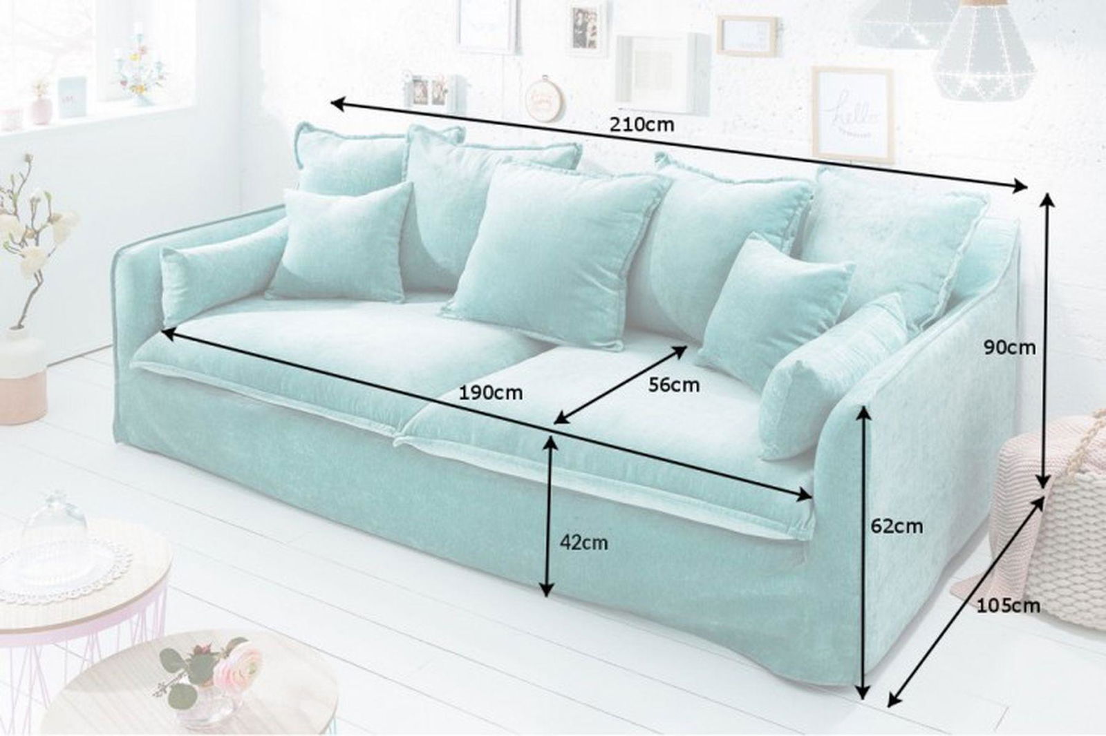 SOFA HEAVEN MORSKI / 38943 / INVICTA INTERIOR