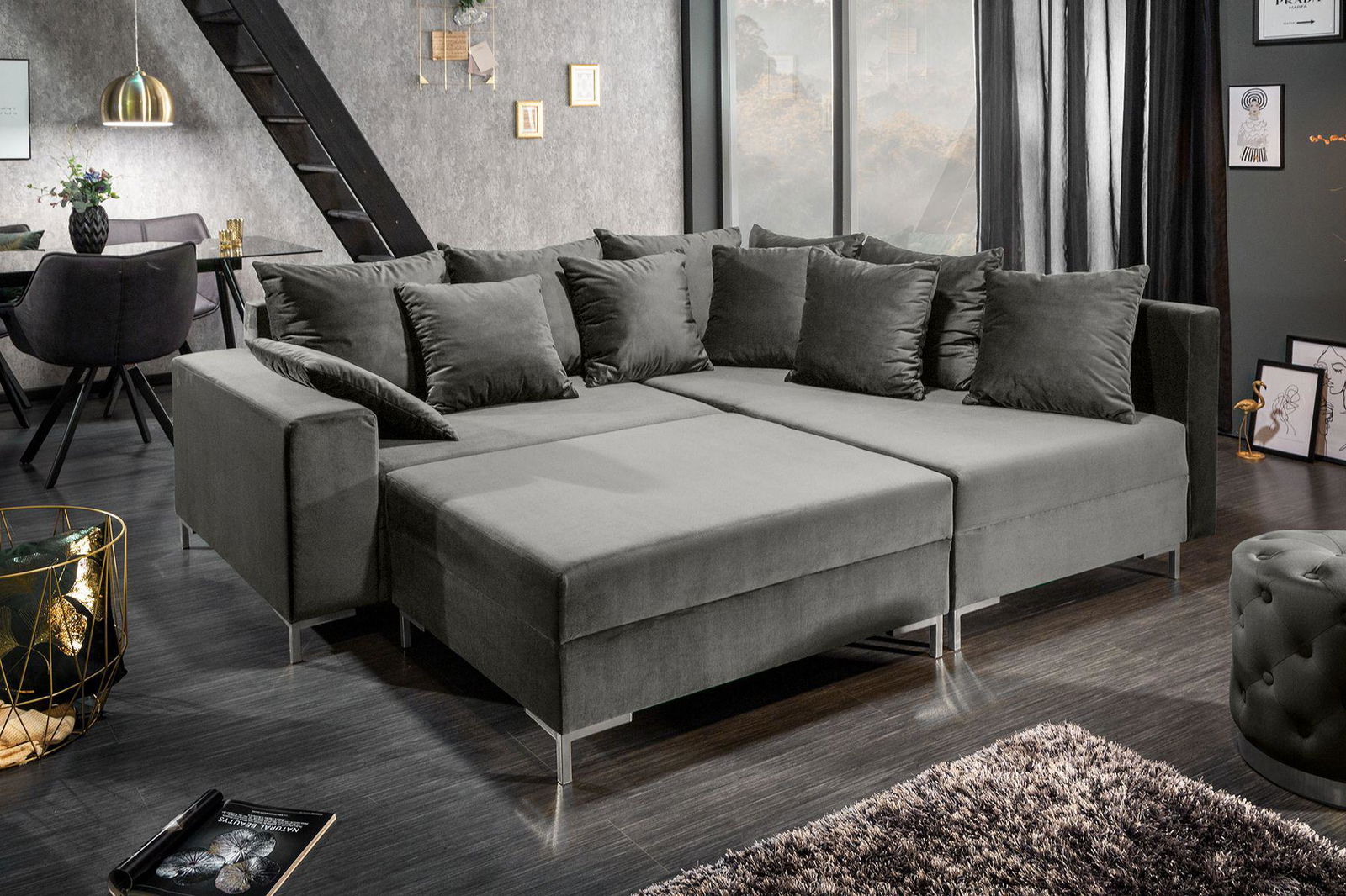 SOFA LOFT SZARA / 39863 / INVICTA INTERIOR