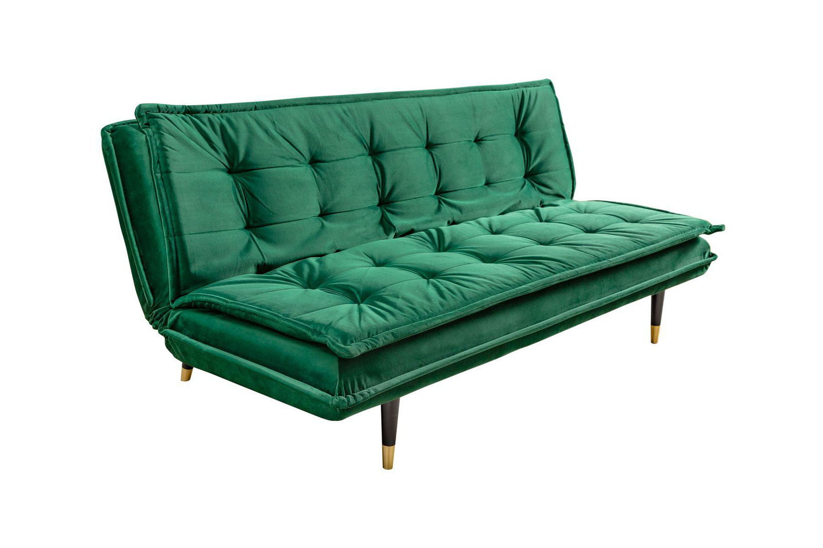 SOFA MAGNIFIQUE ROZKLADANA SZMARAGDOWO ZIELONA / 40029 / INVICTA INTERIOR