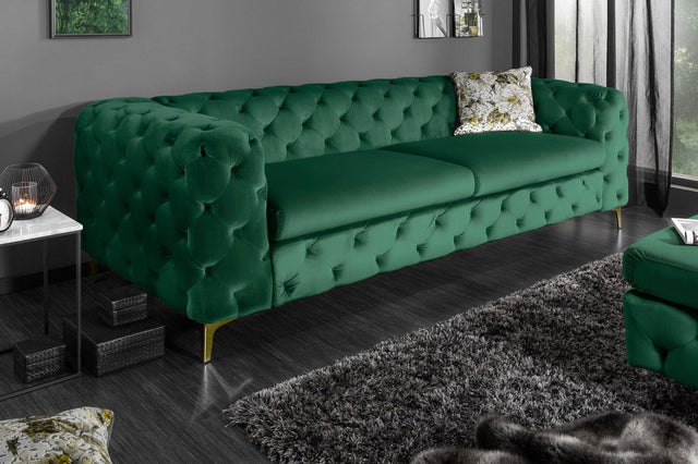 SOFA MODERN SZMARAGDOWA / 39312 / INVICTA INTERIOR