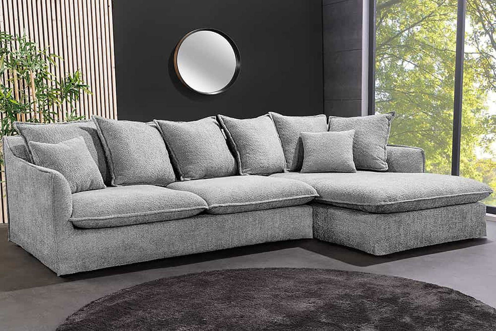 SOFA NAROŻNA HEAVEN SZARA / 44192 / INVICTA INTERIOR