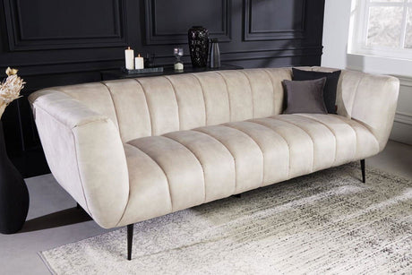 SOFA NOBLESSE 225 CM SZAMPAŃSKI AKSAMIT / 43266 / INVICTA INTERIOR