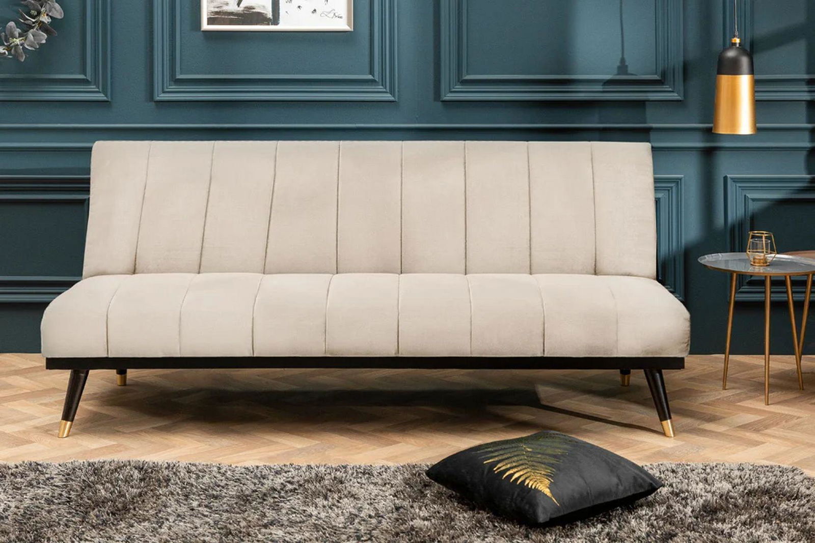 SOFA PETIT ROZKLADANA BEŻOWA/ 43522 / INVICTA INTERIOR