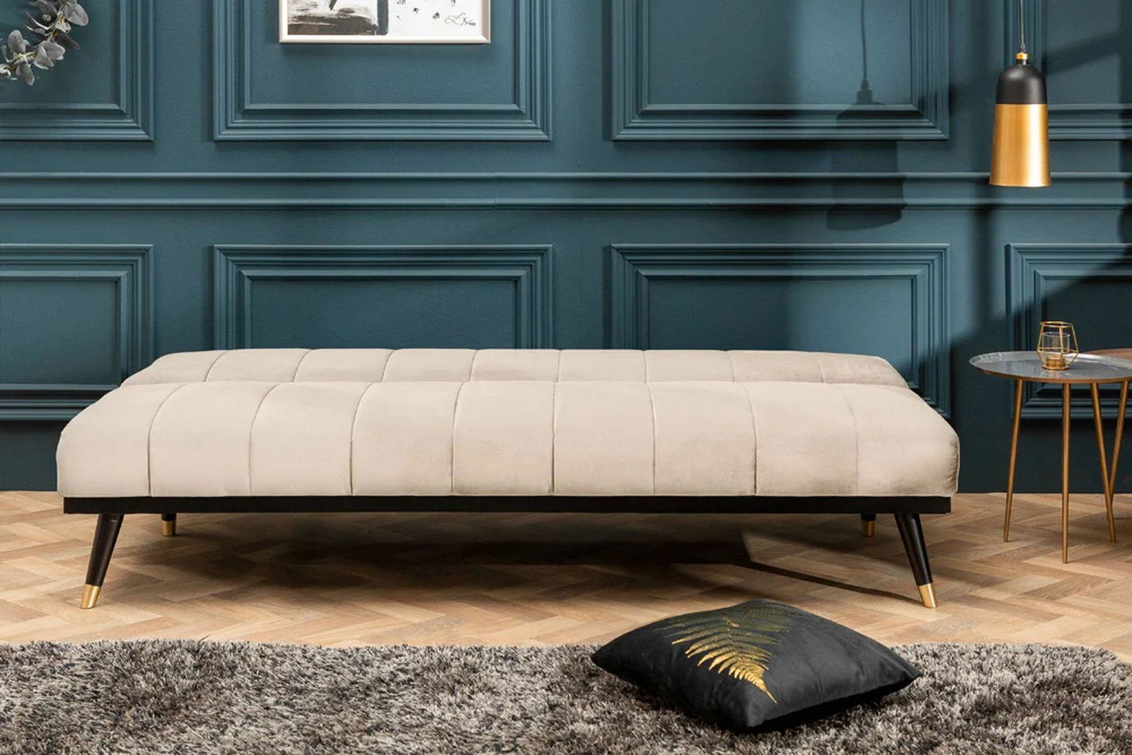 SOFA PETIT ROZKLADANA BEŻOWA/ 43522 / INVICTA INTERIOR
