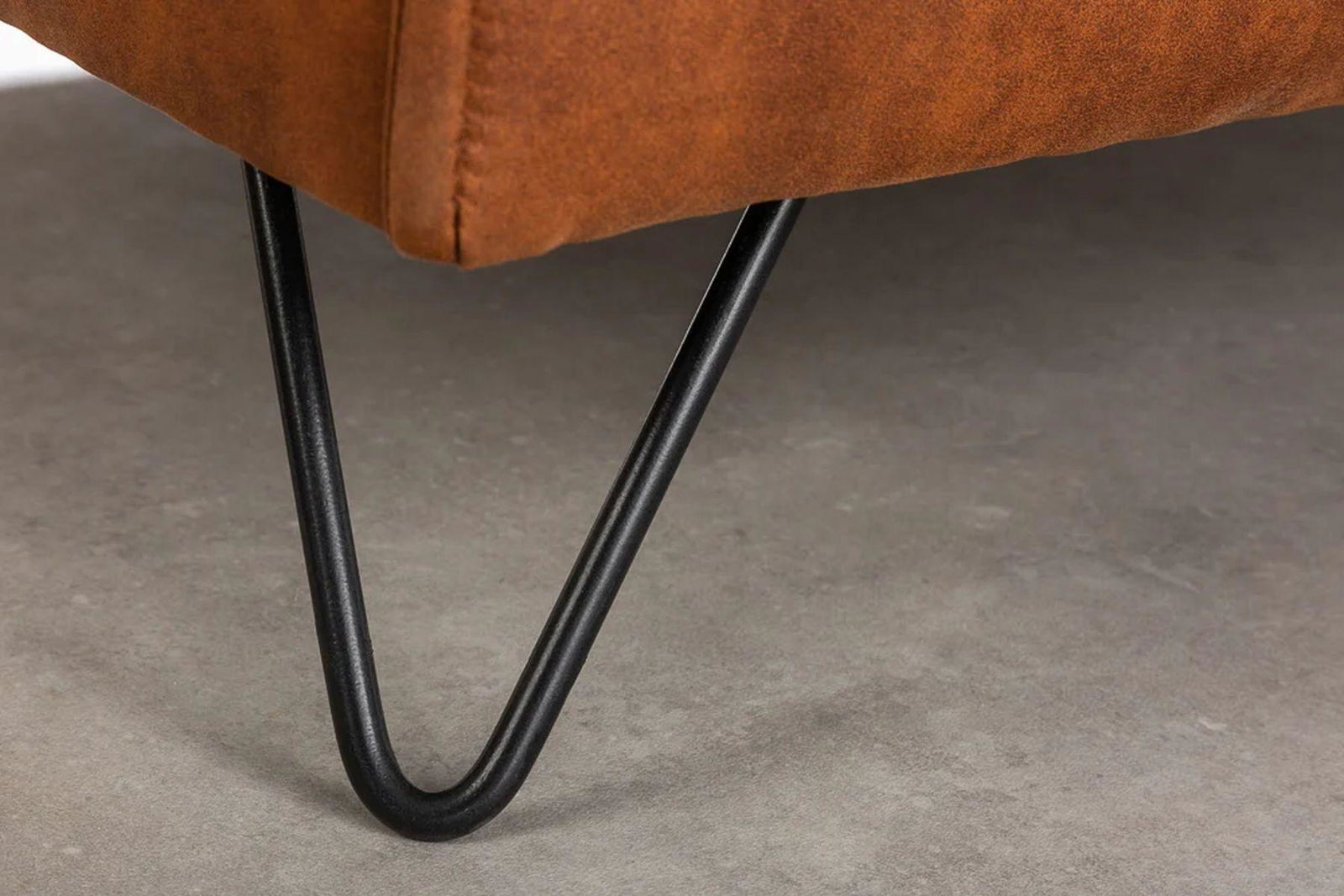 SOFA ROCCO 3 OSOBOWA BRĄZOWA RETRO / 40830 / INVICTA INTERIOR