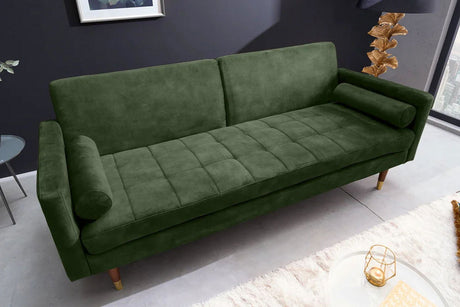 SOFA ROZKŁADANA COUTURE CIEMNA ZIELEŃ / 42493 / INVICTA INTERIOR