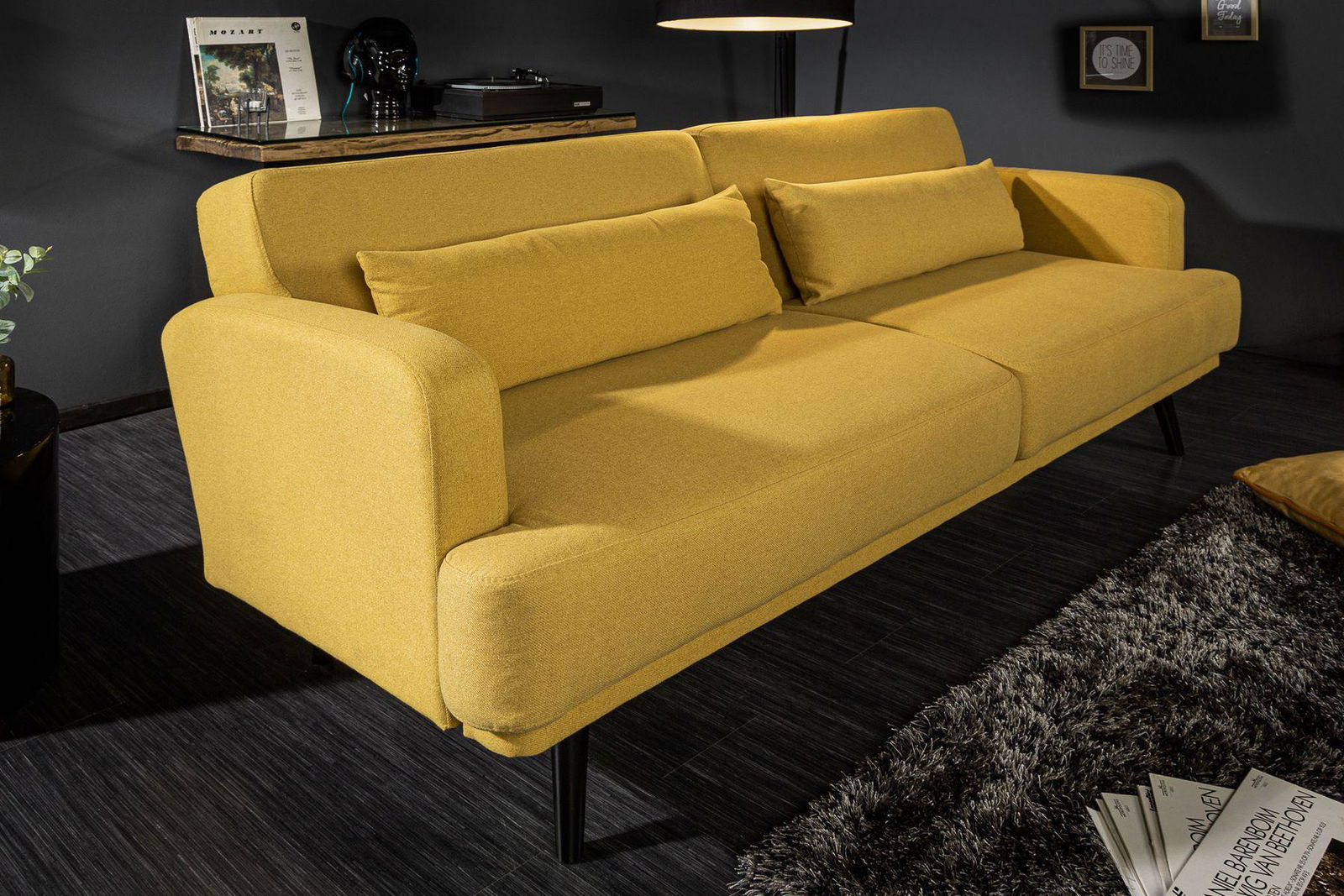 SOFA STUDIO ŻÓŁTA / 39466 / INVICTA INTERIOR / INVICTA INTERIOR