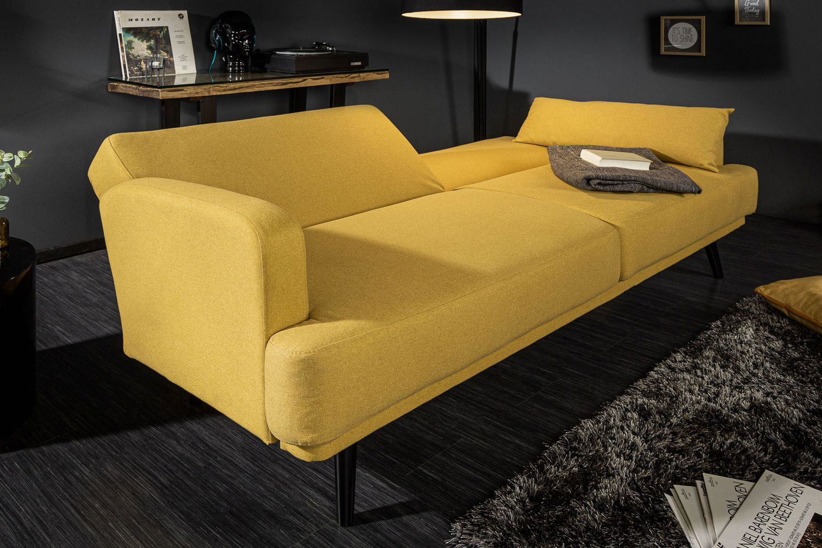 SOFA STUDIO ŻÓŁTA / 39466 / INVICTA INTERIOR / INVICTA INTERIOR