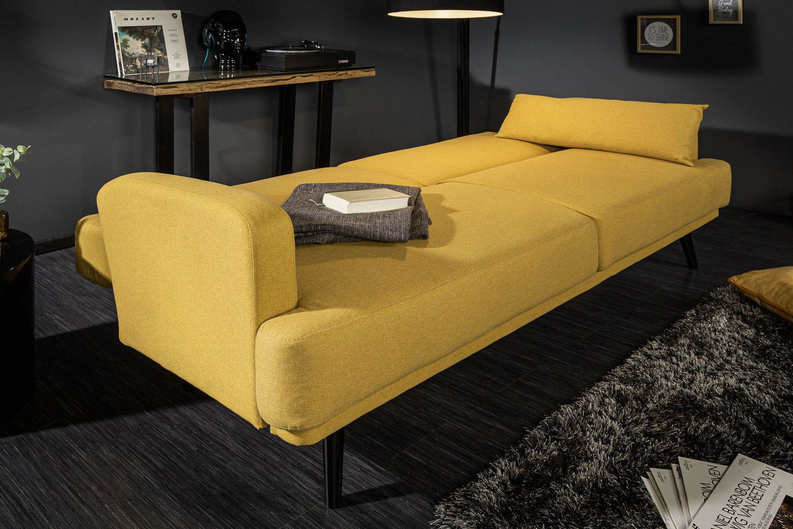 SOFA STUDIO ŻÓŁTA / 39466 / INVICTA INTERIOR / INVICTA INTERIOR