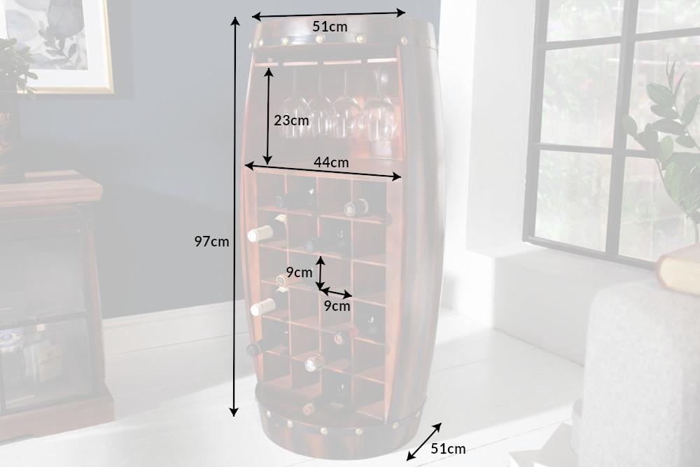 STOLIK / BAREK BODEGA 97 CM / 40418 / INVICTA INTERIOR