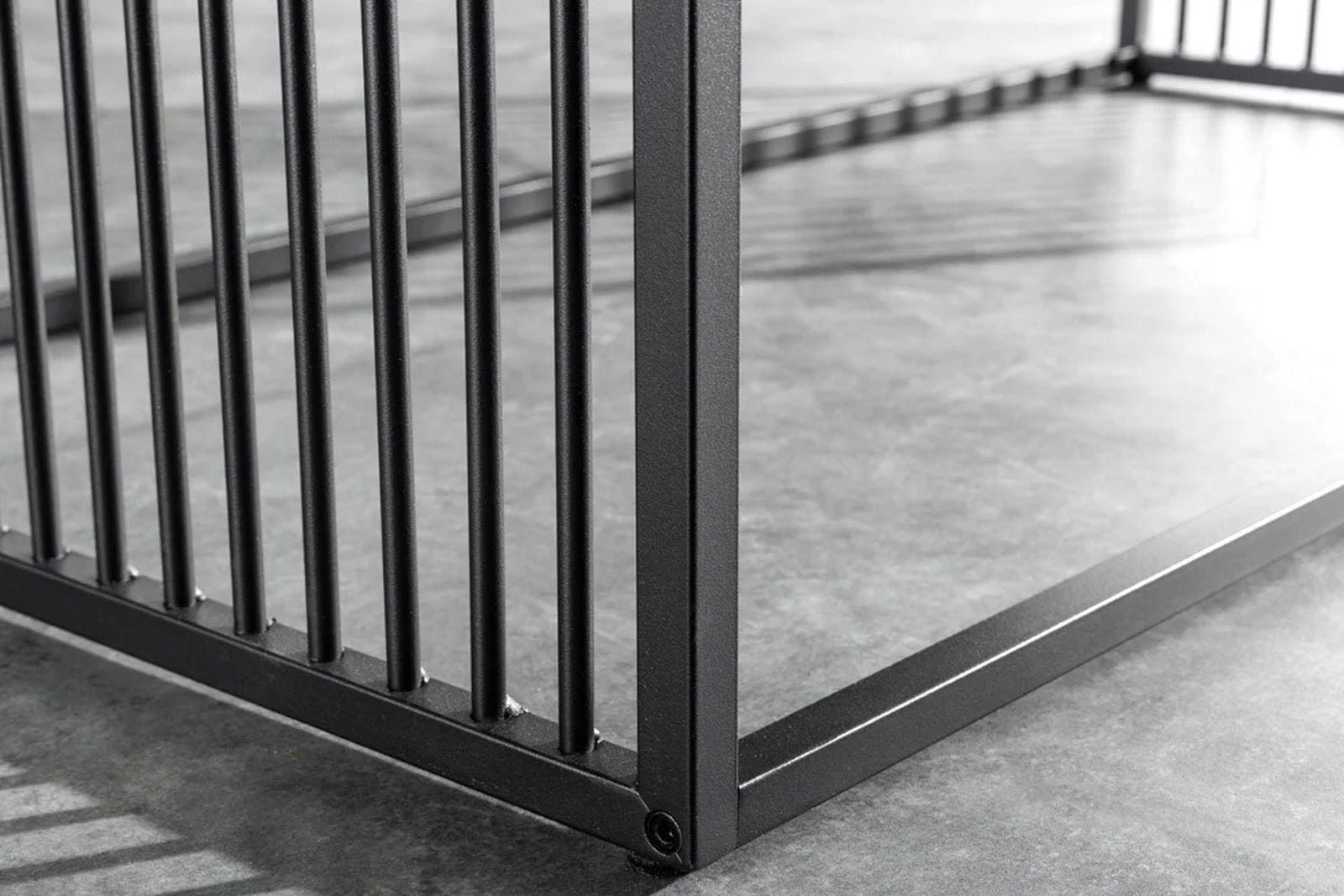 STOLIK ARCHITECTURE OPTYKA CZARNY MARMUR 100 CM / 43001 / INVICTA INTERIOR