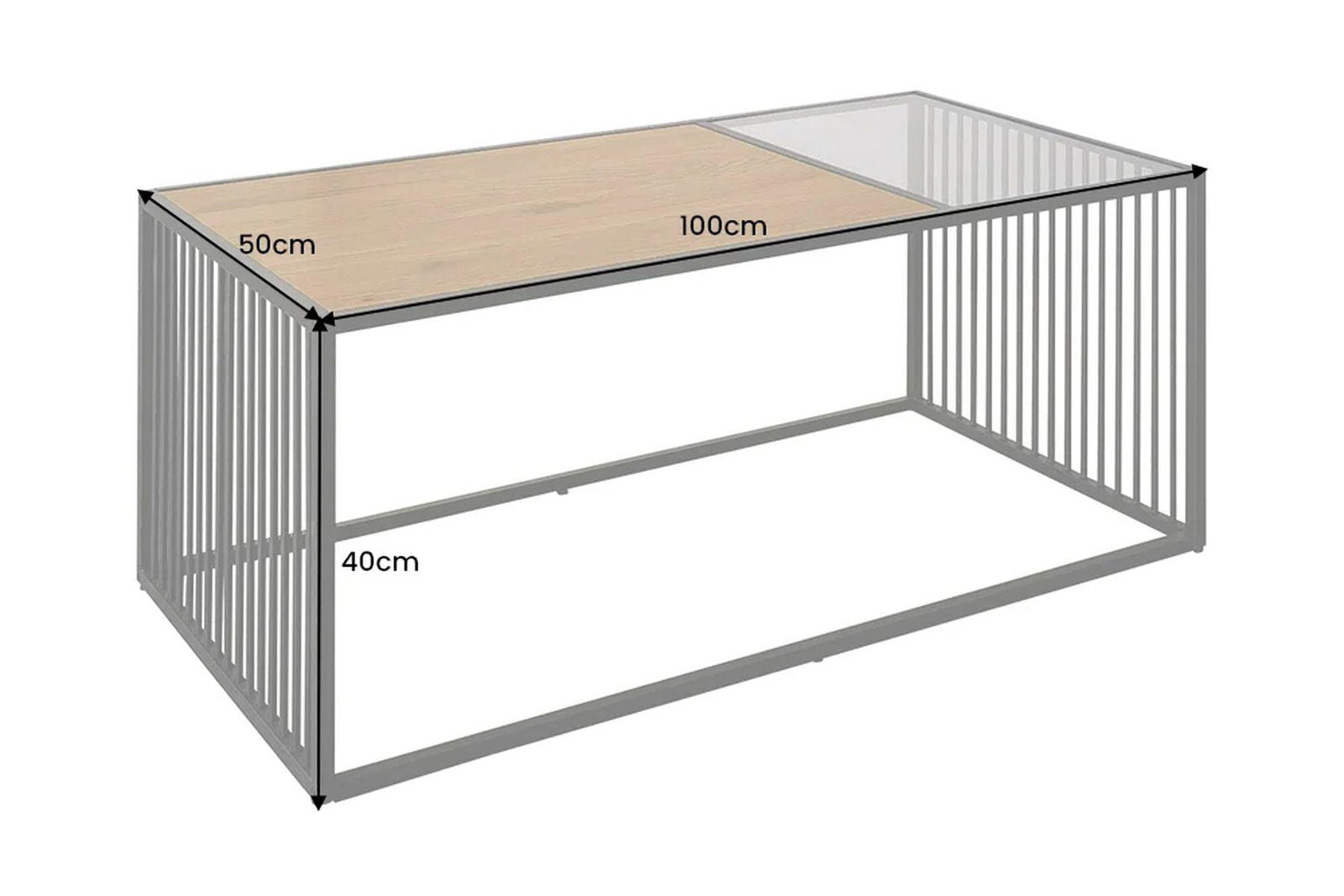 STOLIK ARCHITECTURE OPTYKA CZARNY MARMUR 100 CM / 43001 / INVICTA INTERIOR