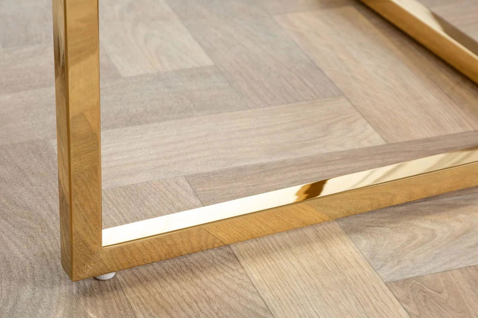 STOLIK KAWOWY ELEGANCE OPTYKA BIAŁY MARMUR 80 CM / 42160 / INVICTA INTERIOR
