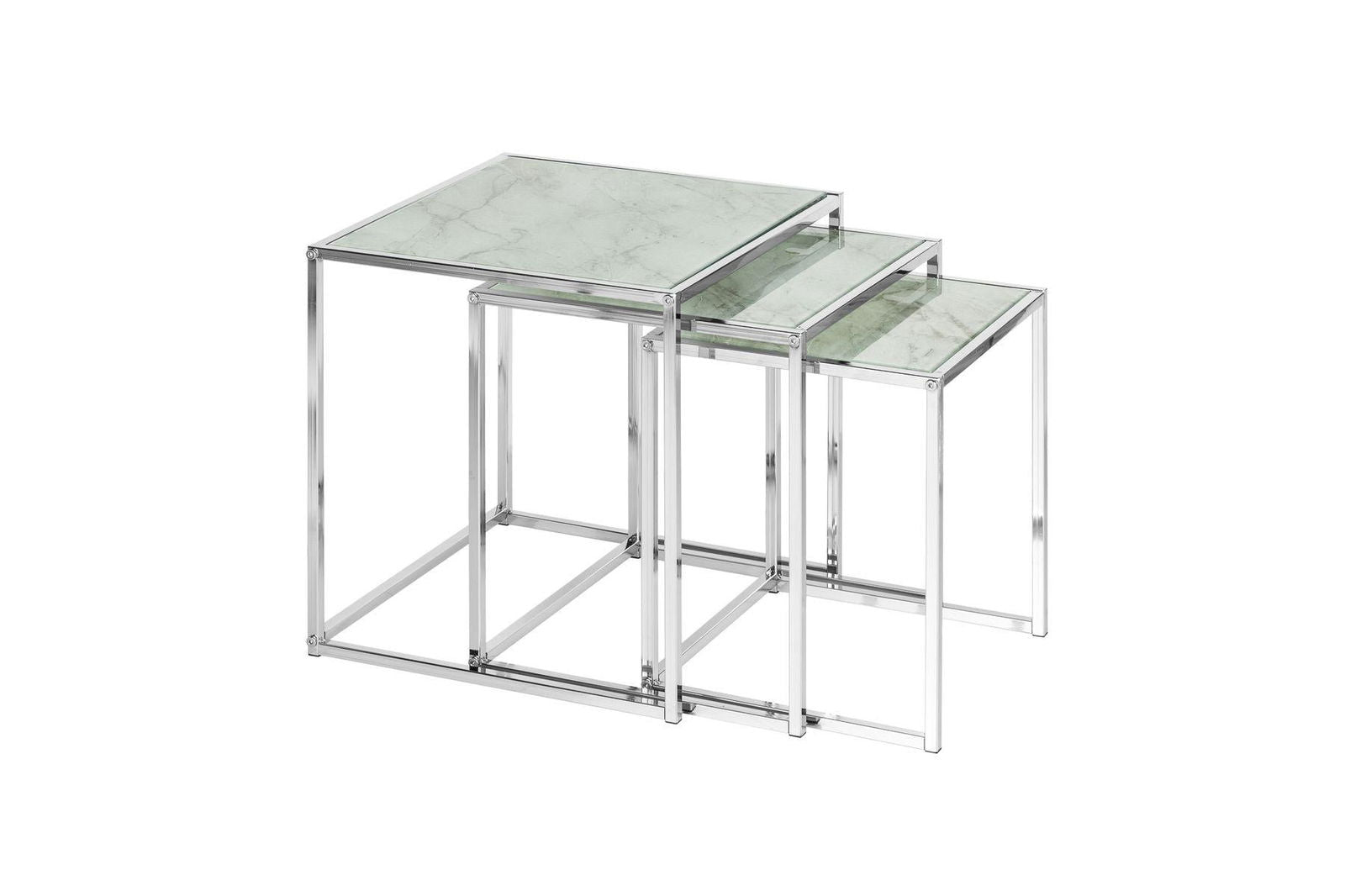 STOLIK KAWOWY ELEMENTS OPTYKA MARMUR BIAŁY / 40047 / INVICTA INTERIOR
