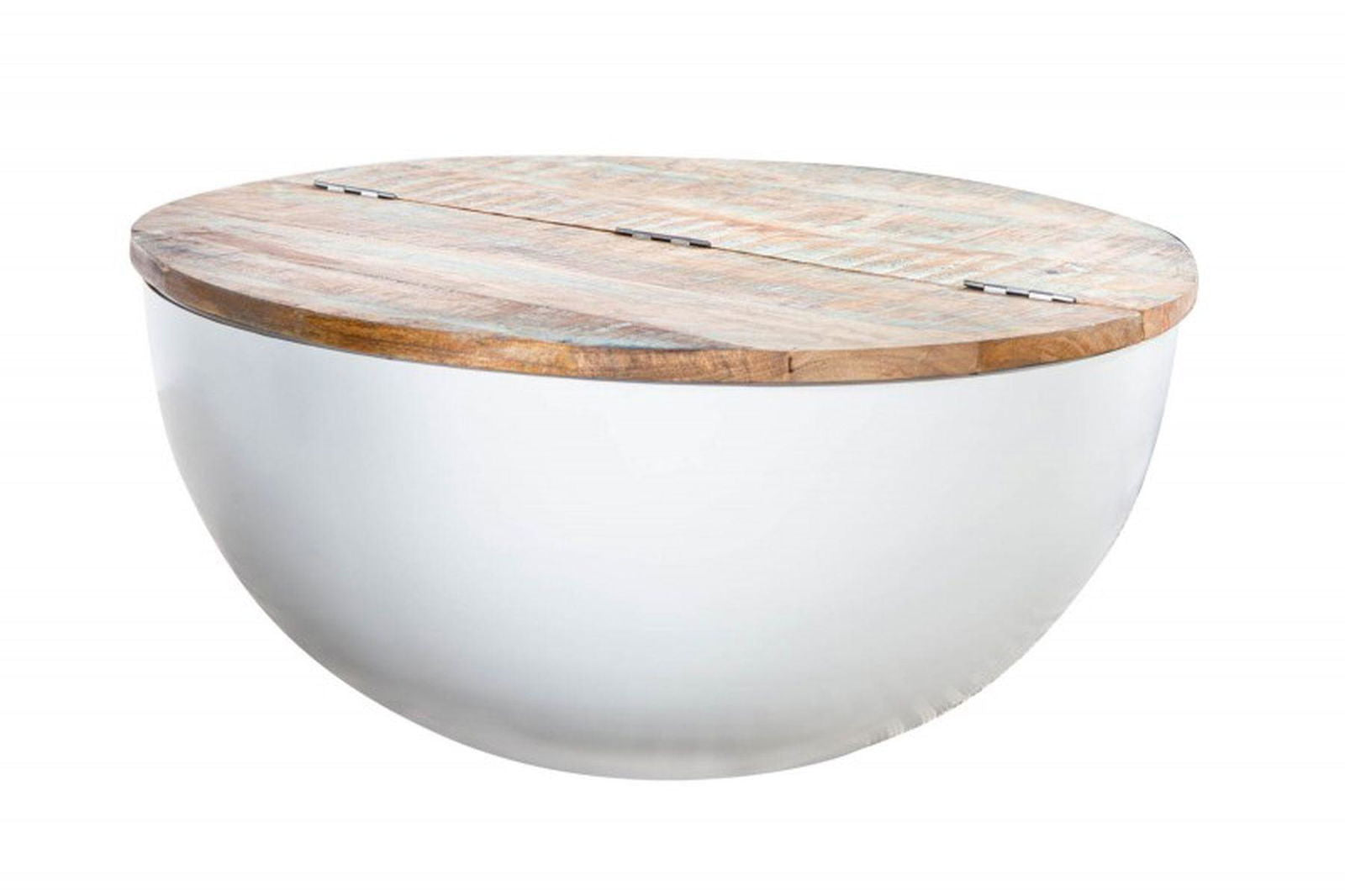 STOLIK KAWOWY JAKARTA 70 CM BIAŁY / 40893 / INVICTA INTERIOR