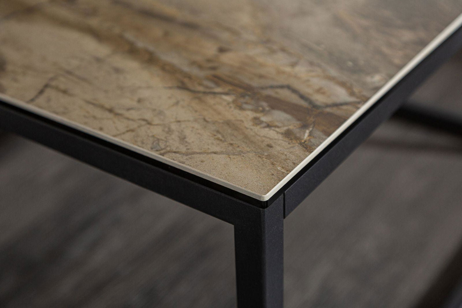 STOLIK KAWOWY SYMBIOSE 75 CM OPTYKA MARMUR / 40670  / INVICTA INTERIOR