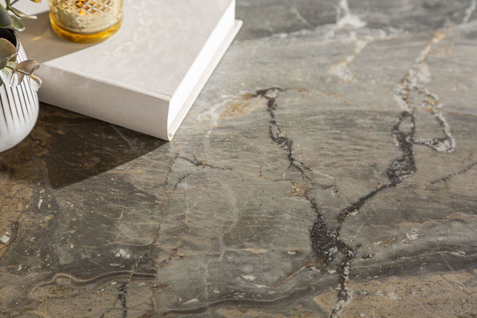 STOLIK KAWOWY SYMBIOSE 75 CM OPTYKA MARMUR / 40670  / INVICTA INTERIOR