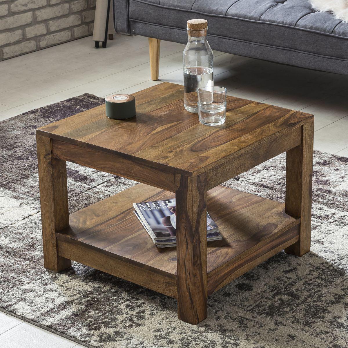 STOLIK KAWOWY WOHNLING DREWNO SHEESHAM 60 CM / WL1.570