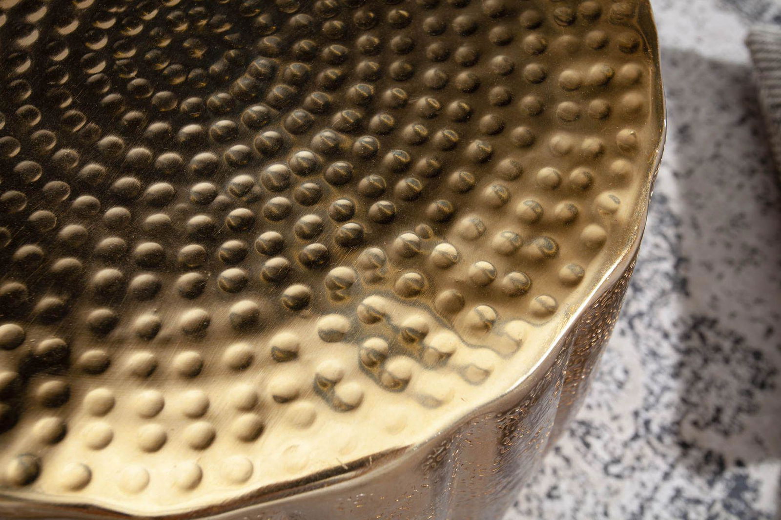 STOLIK KAWOWY ZŁOTY MARRAKESCH 42 CM / 40223   / INVICTA INTERIOR