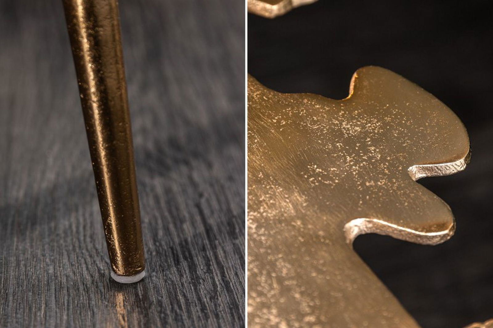 STOLIK LEAF 57 CM ZŁOTY / 40390 / INVICTA INTERIOR