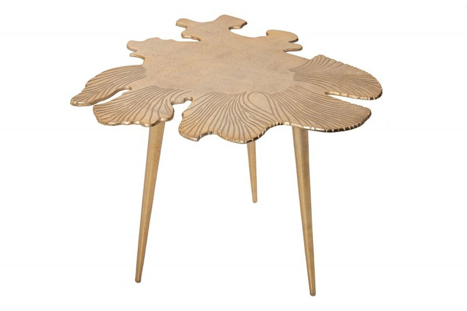 STOLIK LEAF 57 CM ZŁOTY / 40390 / INVICTA INTERIOR
