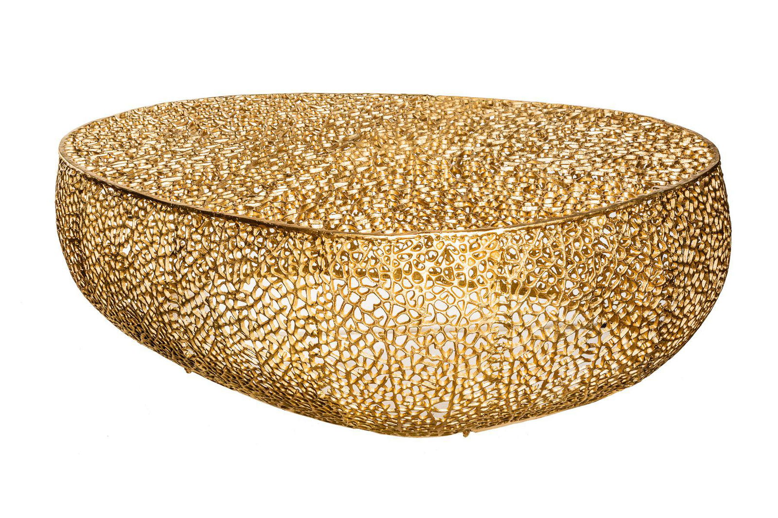 STOLIK LEAF ZŁOTY / 38938 / 40283 / INVICTA INTERIOR