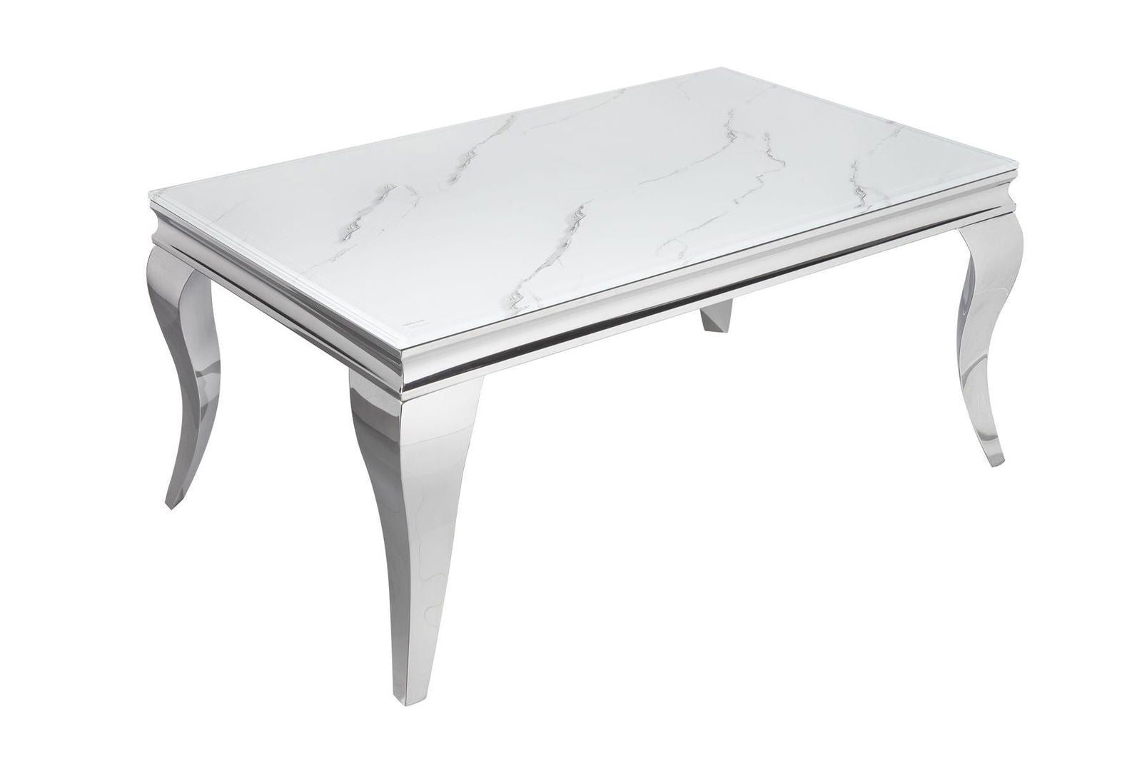 STOLIK MODERN BAROCK 100 CM OPTYKA MARMUR / 39998 / INVICTA INTERIOR