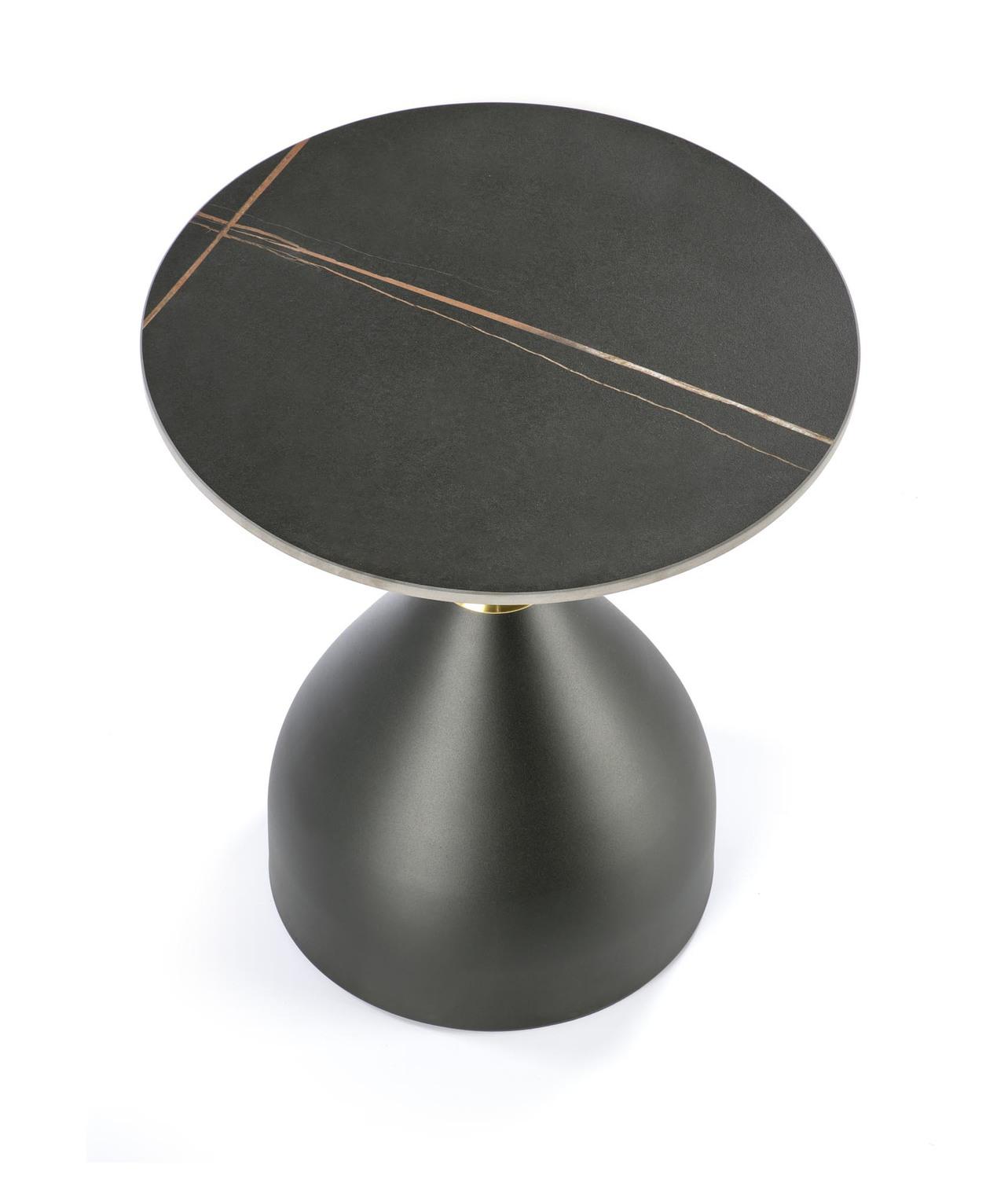 STOLIK SCALITA OPTYKA CZARNY MARMUR 50 CM / HAL